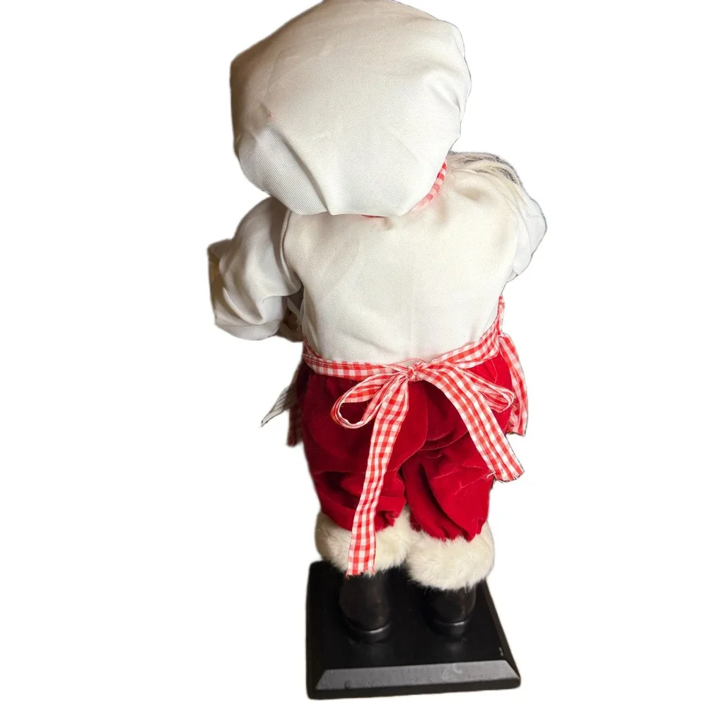 Chef Santa Claus‎ Gingham Apron I Love Cookies Christmas Decor 17